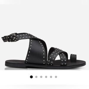 Sol Sana “Vesper” sandal ON SITE NOW for $115 black/silver sz 40/9